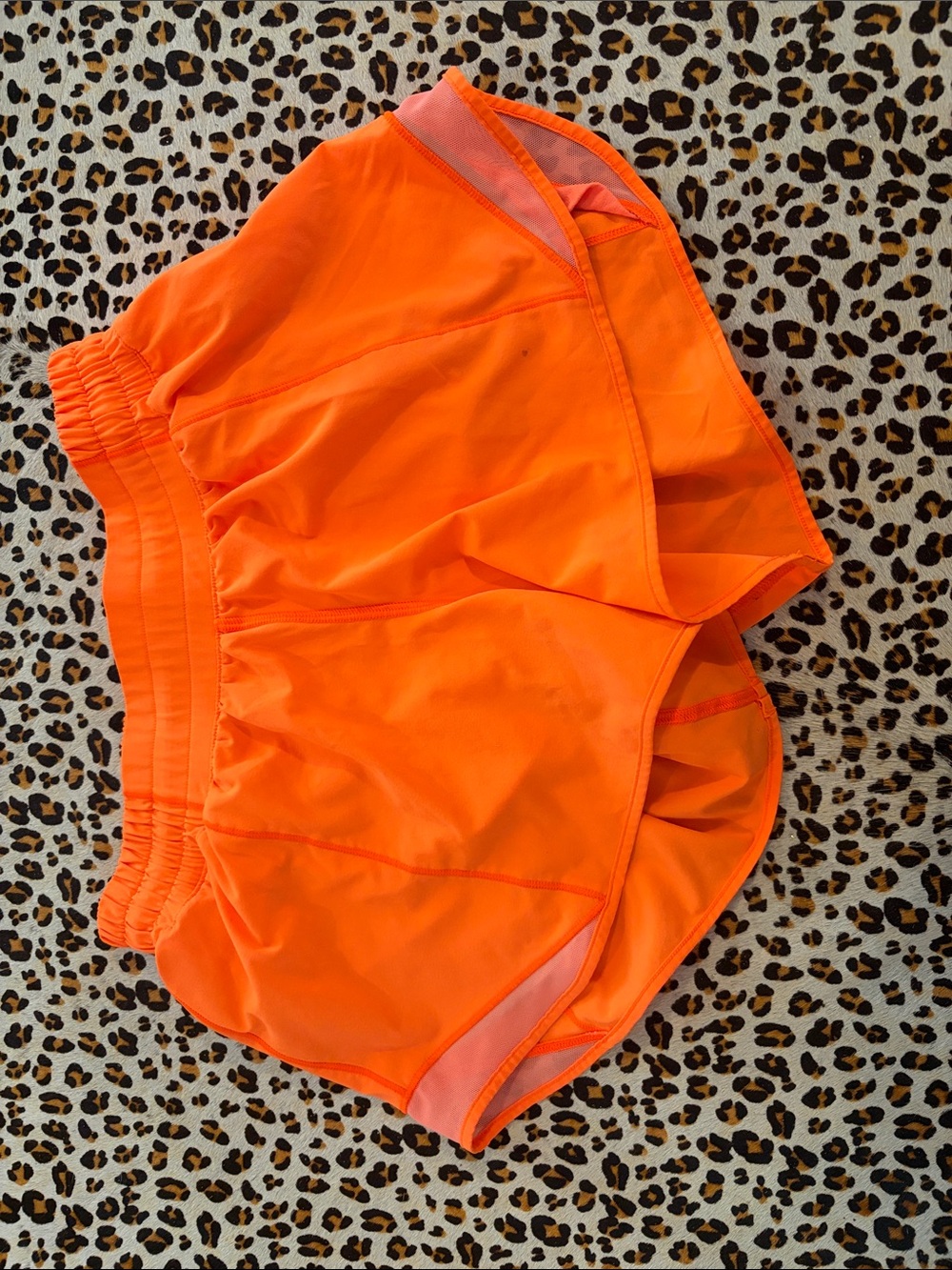 lululemon athletica Bright Orange Athletic Shorts